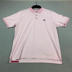 Robert Graham Polo Shirt Mens Large Skull Rose Embroidered Classic Fit